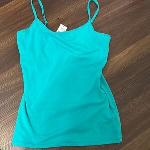 Express Blue Fitted Camisole Top